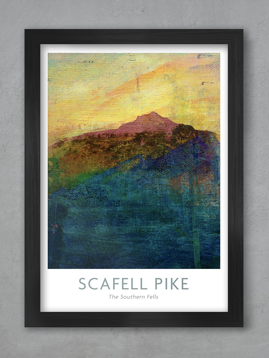 Scafell Pike abstract print