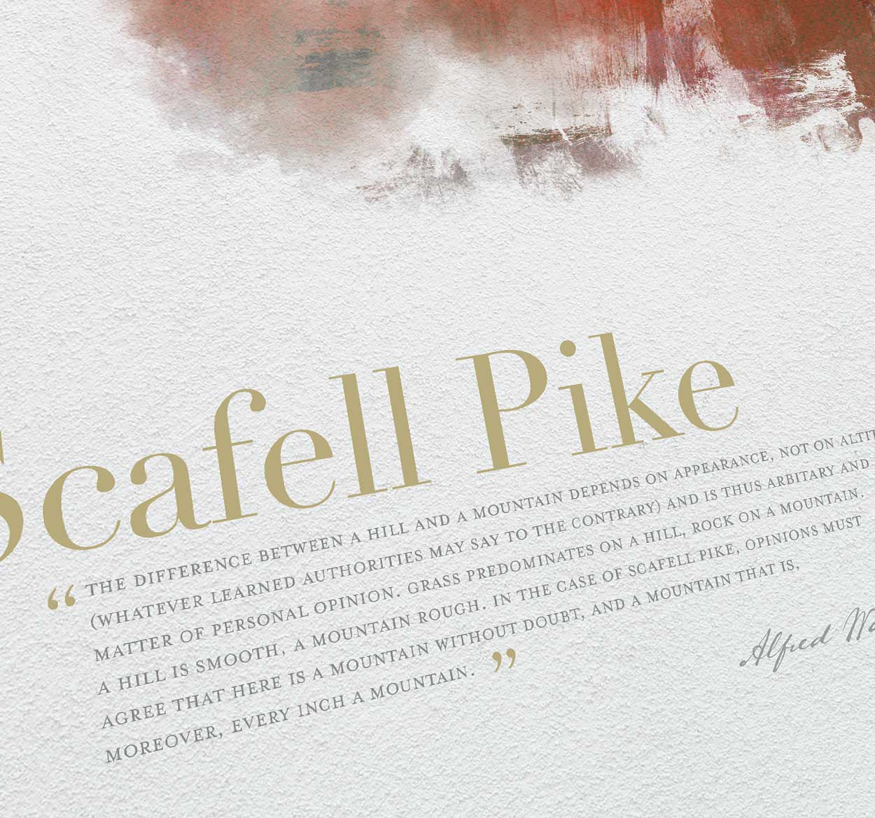 Scafell Pike Lake District print