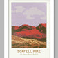 Scafell PIke retro styled Lake District poster print