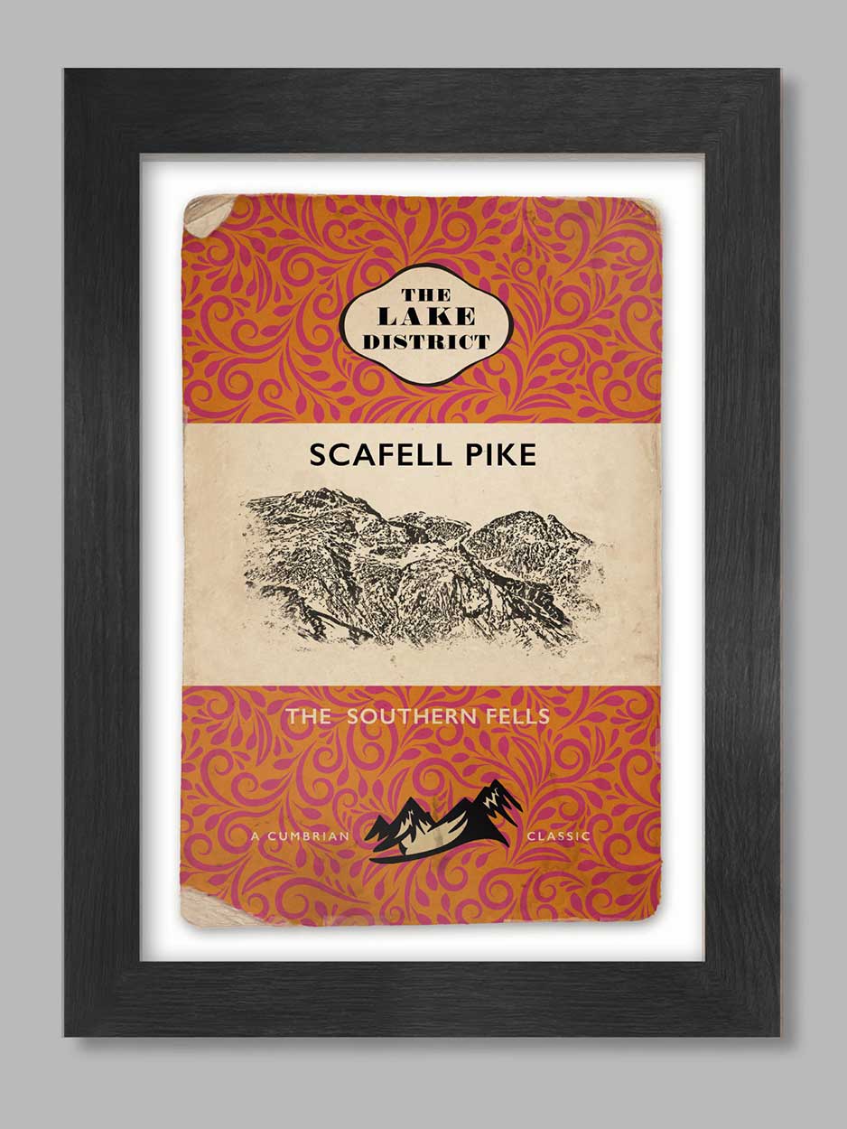 scafell pike a4 poster