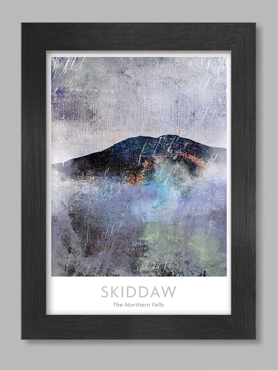 skiddaw a4 poster 