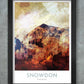 Snowdon Abstract Poster