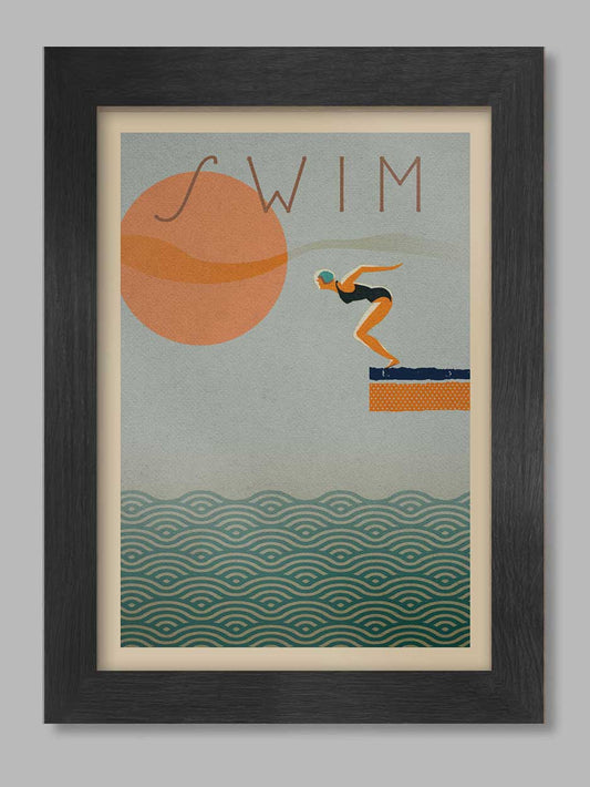Swim A4 poster