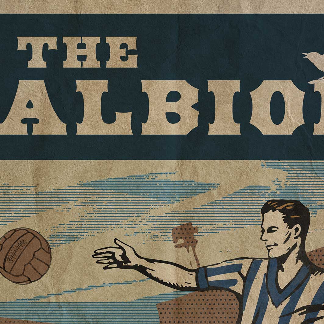 WBA detail of west brom retro style poster