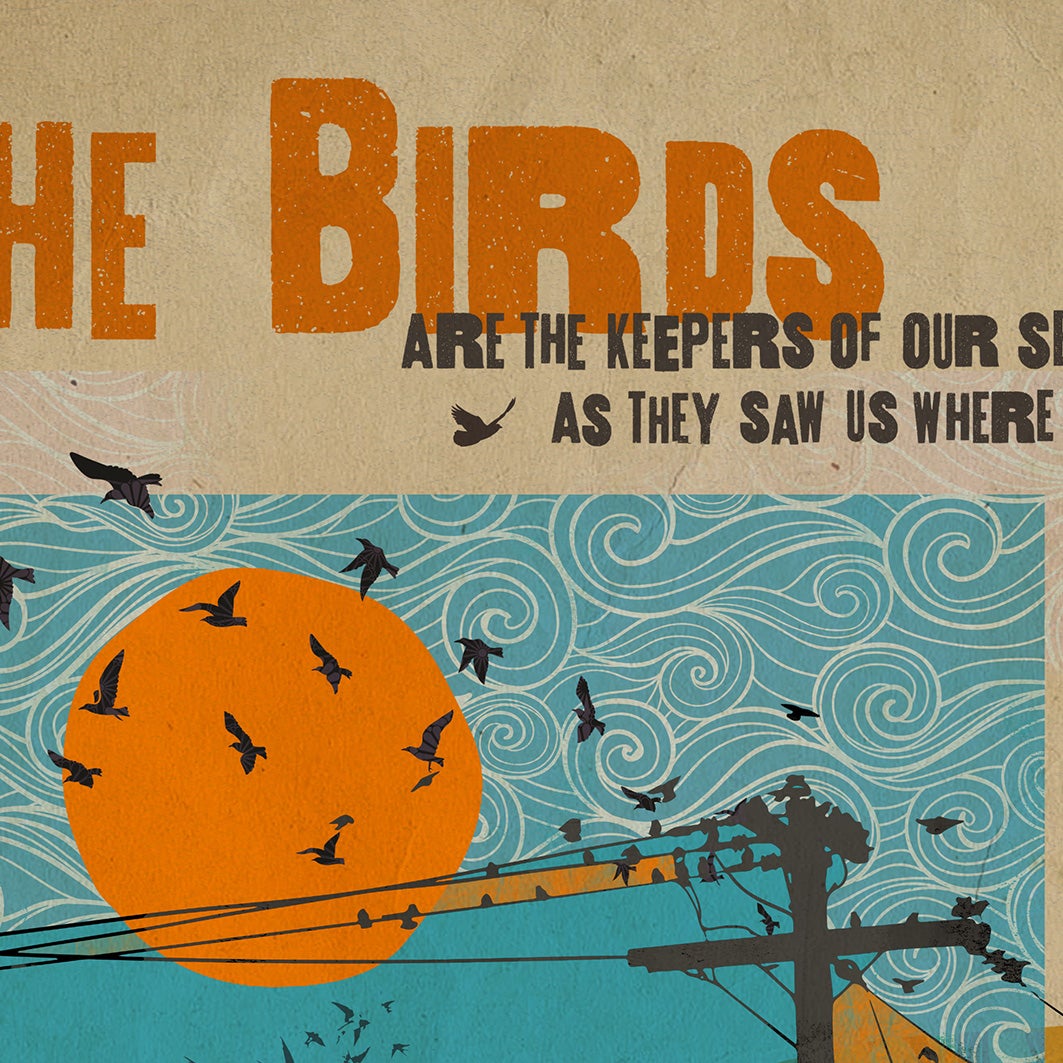 The Birds music poster from the Elbow song image detail