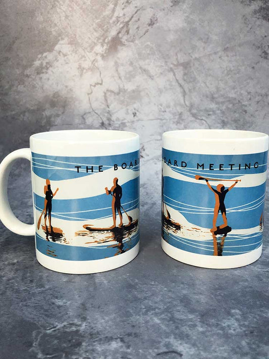 The Board Meeting - Paddle Board Mug Designed by The Northern Line Kitchen and Dining TNL 