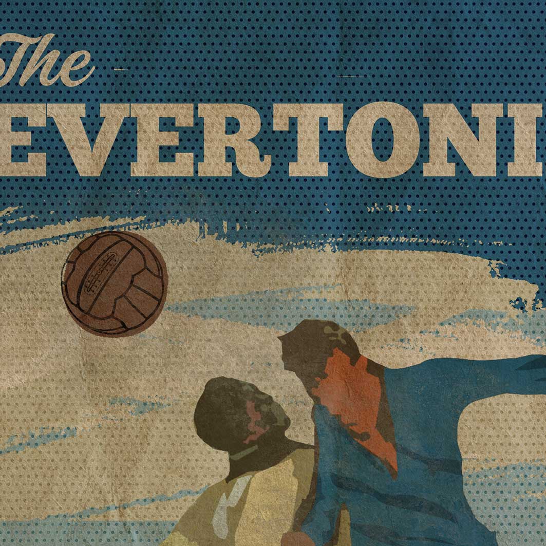 Evertonian - Everton match programme style poster print