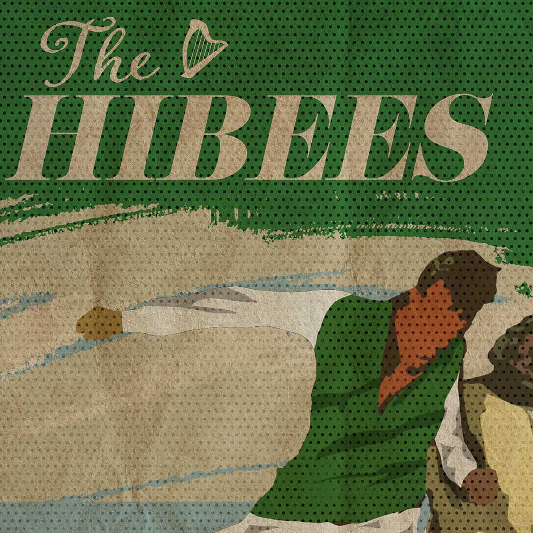 Hibernian retro style football poster