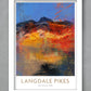 langdale Pikes Lake District poster