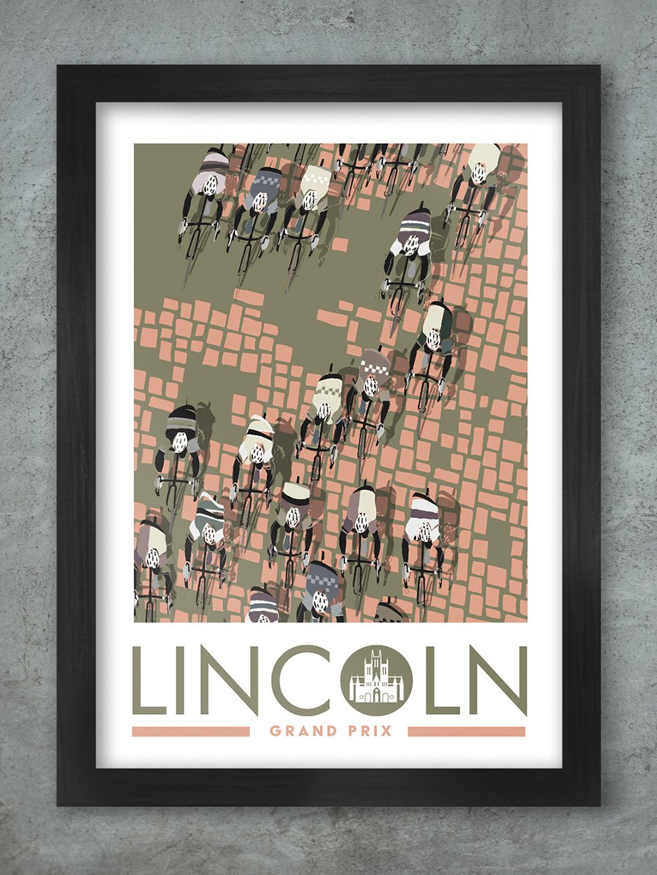 The Lincoln Grand Prix - Cycling Poster print Posters The Northern Line 