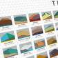 Scottish mountains, the munros poster print, the 282 Munros