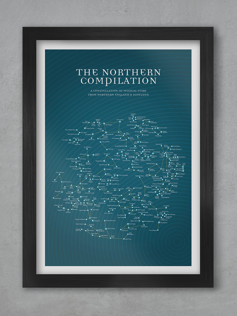 The Northern Compilation - Music Poster Print Posters The Northern Line 