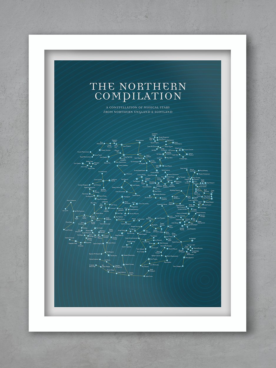 The Northern Compilation - Music Poster Print Posters The Northern Line 