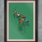 The Peloton - Cycling Poster Print
