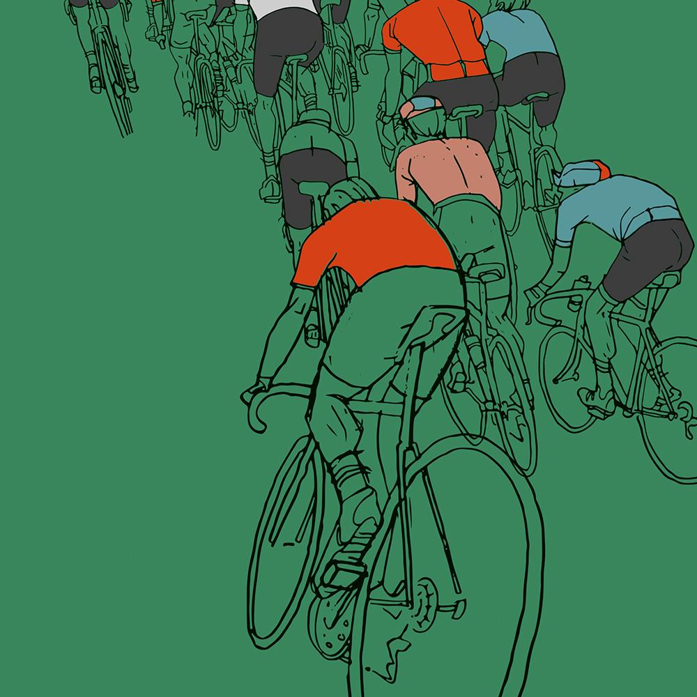 The Peloton - Cycling Poster Print Posters The Northern Line 
