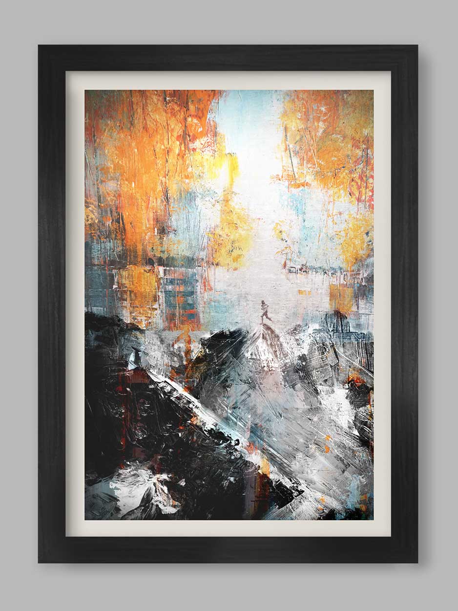 The Runner. Cross country and fell running poster