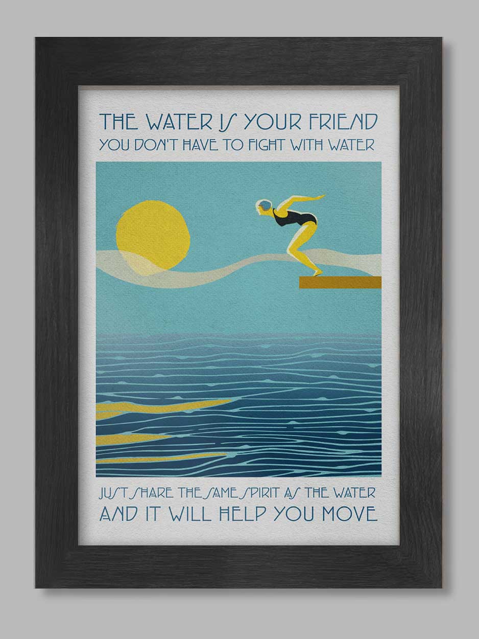 A4 swimming poster