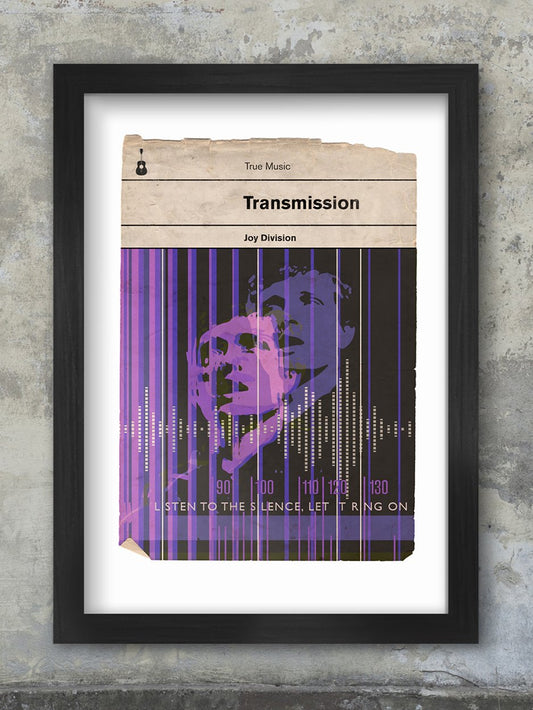 Transmission - Joy Division Book Jacket Print. Inspired by the old retro Penguin book covers