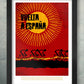 Vuelta spanish cycling poster in red