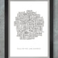 Wainwright Fells Type Poster