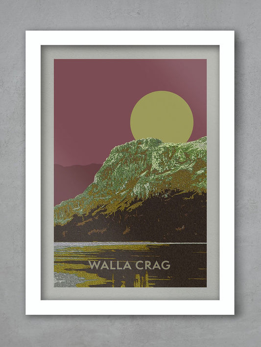 Walla Crag Lake District poster