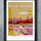 strade bianche retro style cycling print