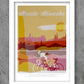 strade bianche italian retro style cycling poster print