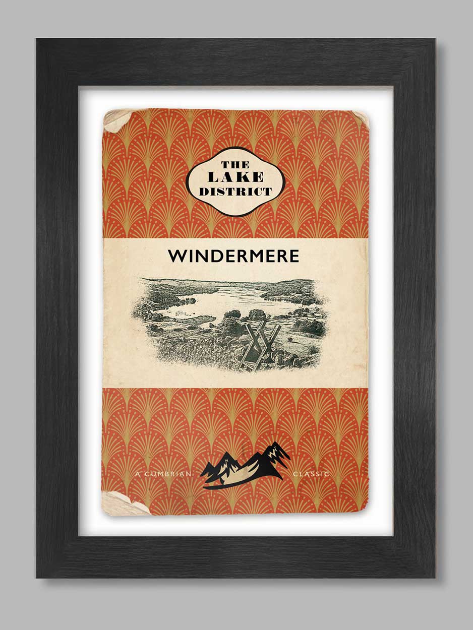Windermere Vintage Style A4 Poster Print Posters The Northern Line 