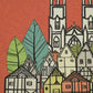 York poster, cathedral and shambles houses. Yorkshire print