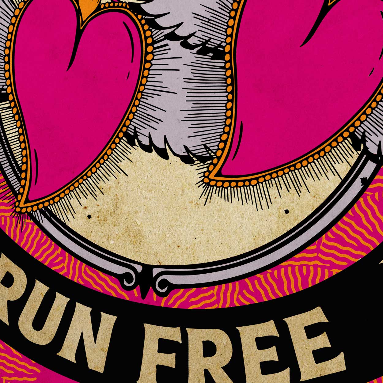 Young Hearts Run Free Music Poster Print - retro style
